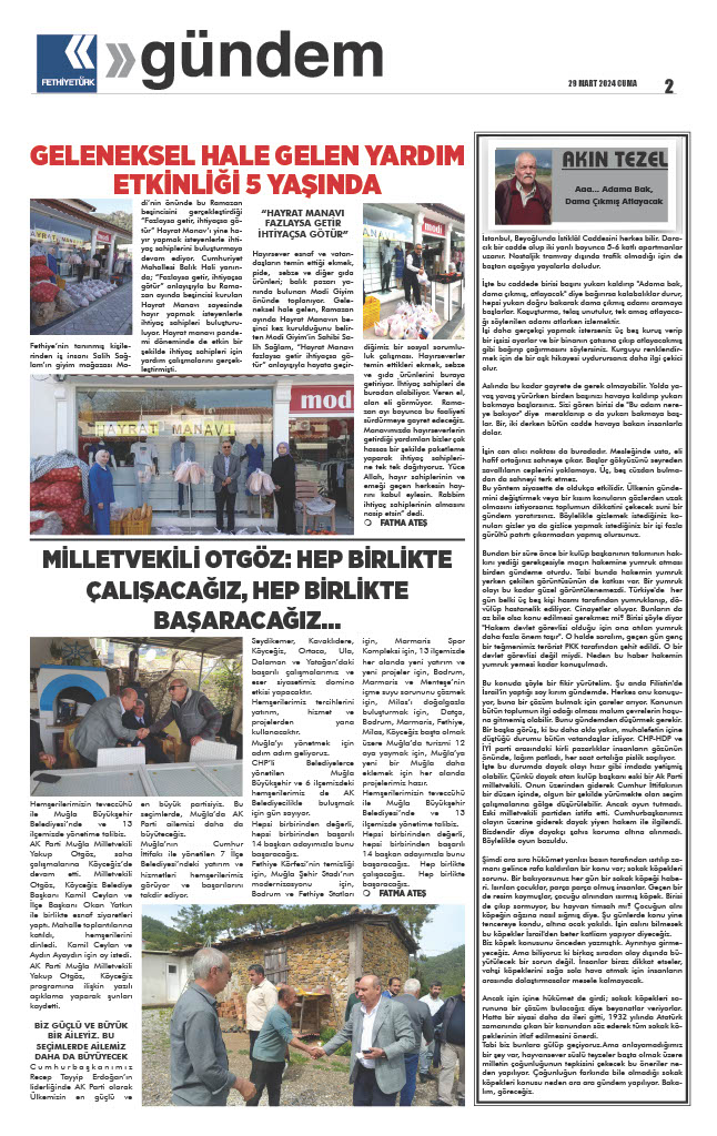 Fethiye Türk Gazetesi 5673.Sayı