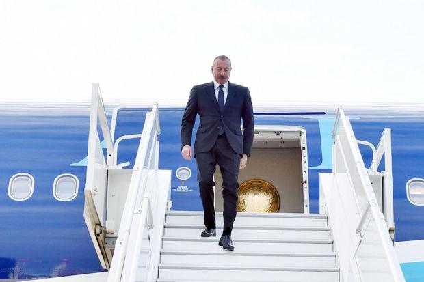 Cumhurbaşkanı Aliyev Soçi'ye gitti