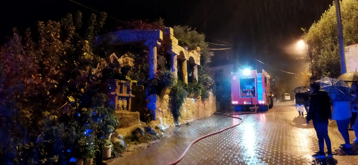 Fethiye’de ev yangını