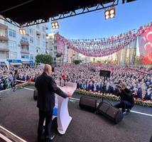 MHP Lideri Bahçeli Mersin mitinginde on binlerce insana hitap etti