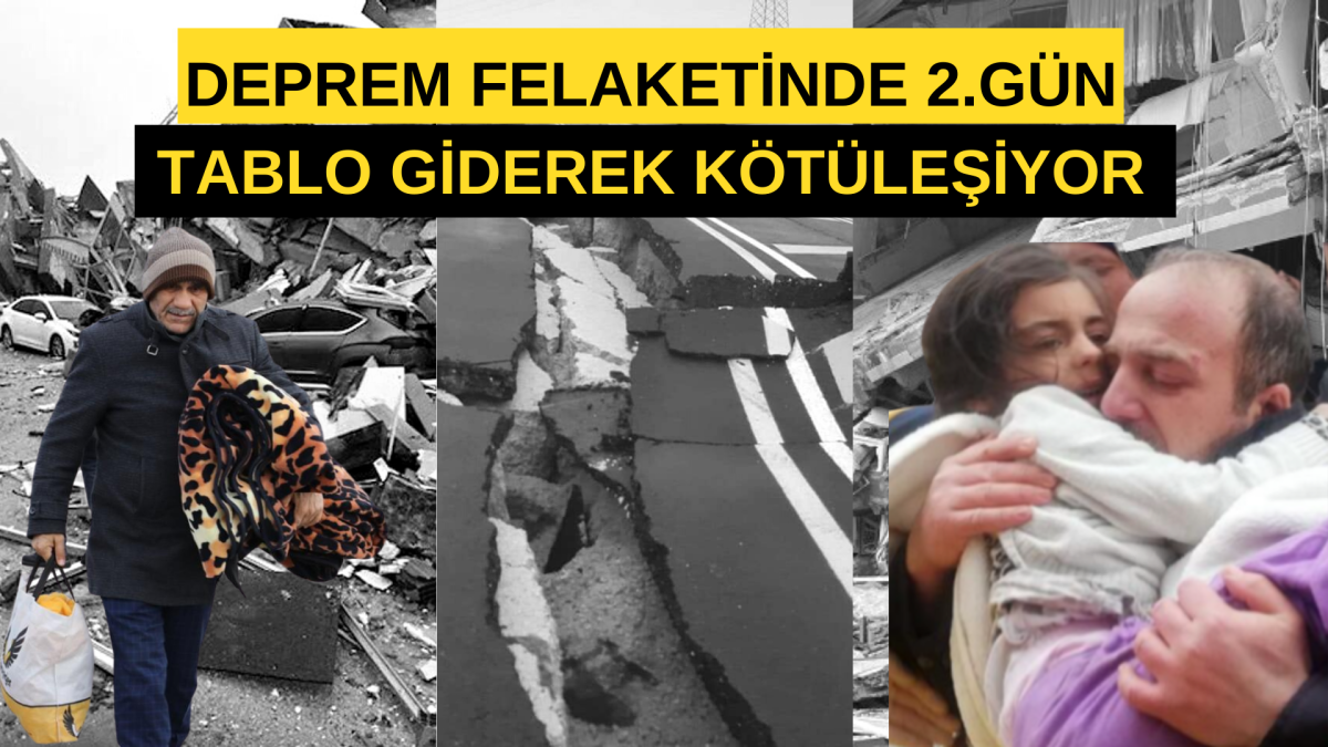 Deprem Felaketinde 2.gün...Can Kaybı 2 bin 921