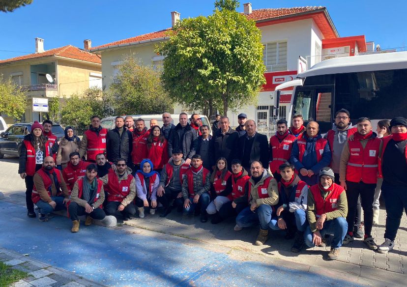 Milas Kızılay Gönüllüleri Gaziantep’e Hareket Etti