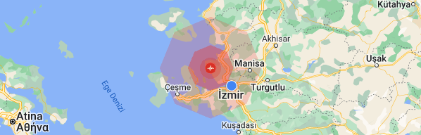  İzmir Foça'da 4.1 büyüklüğünde deprem meydana geldi.