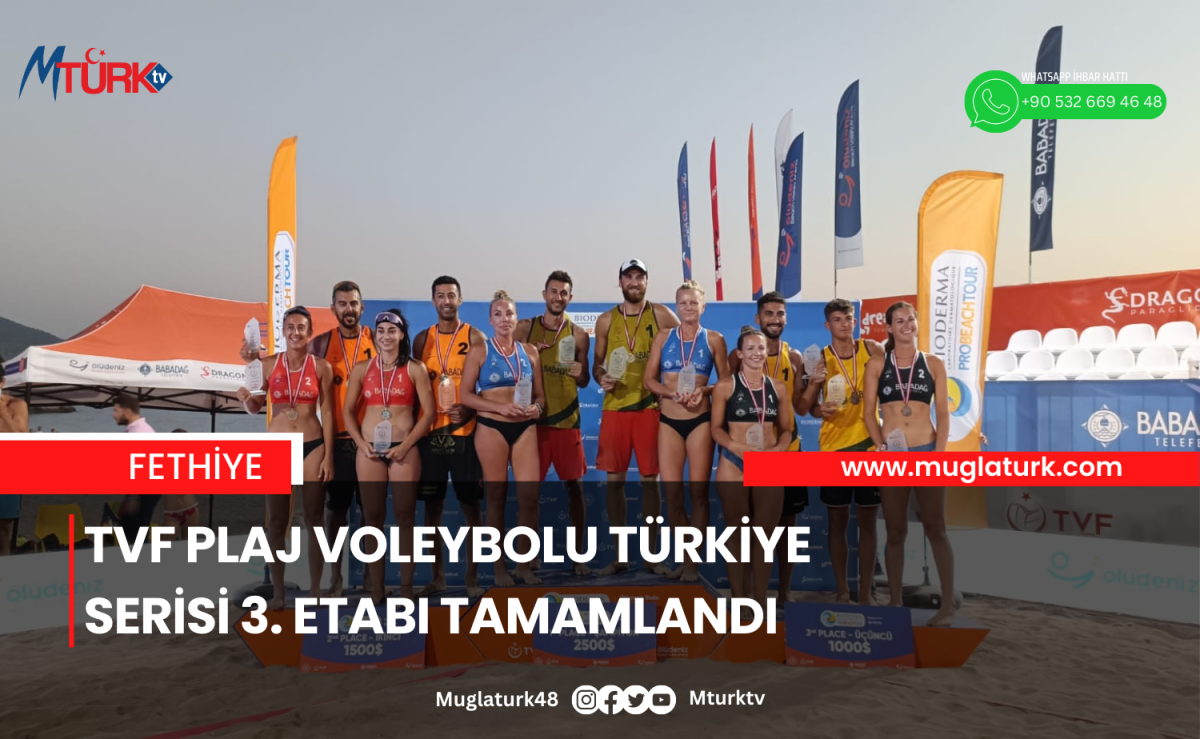 TVF Plaj Voleybolu Türkiye Serisi 3. etabı tamamlandı