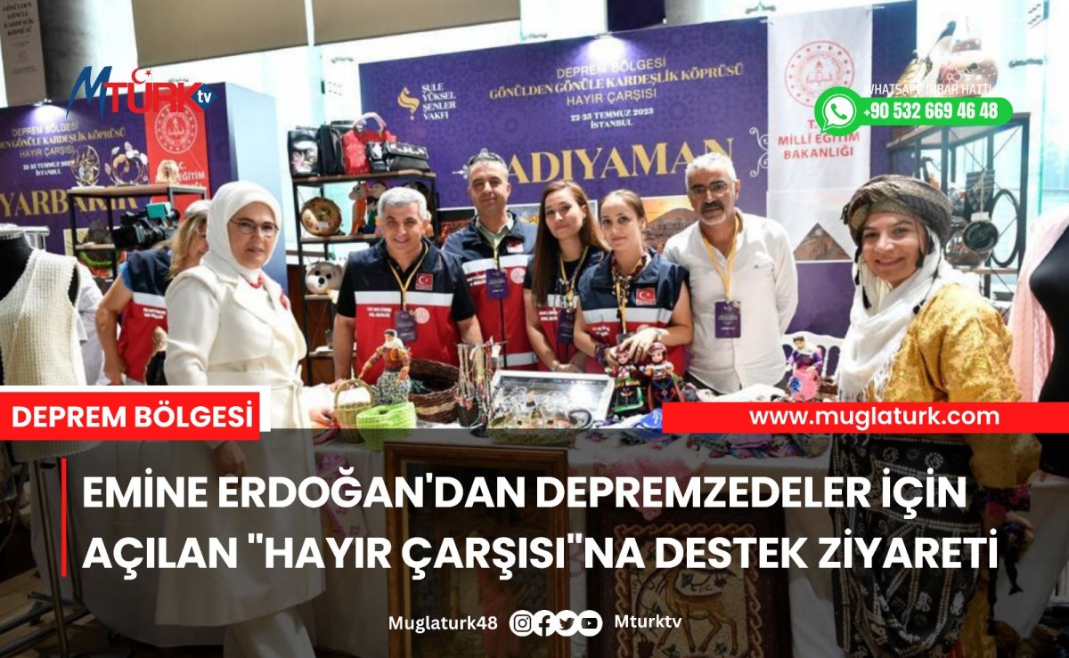 Emine Erdoğan'dan depremzedeler için açılan 