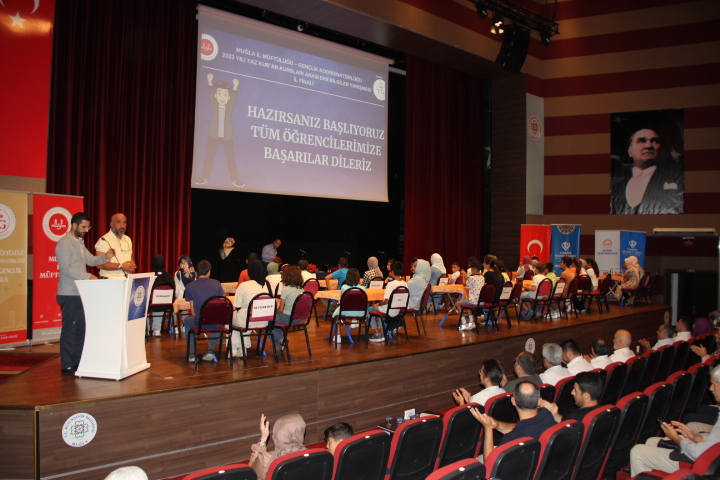 Muğla'da Yaz Kur’an Kursları Arası Dini Bilgiler Yarışması İl Finali Düzenlendi.
