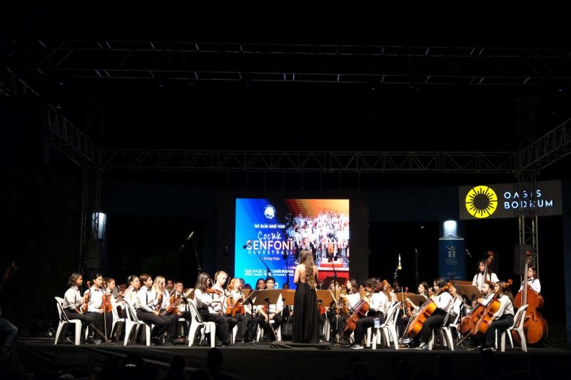 Çocuk Senfoni Orkestrası Bodrum’da Seyirciyle Buluştu