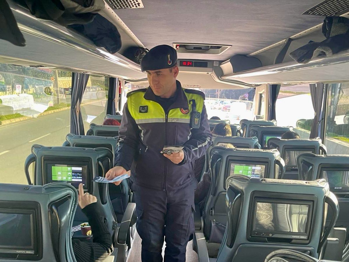 Muğla'da  'şehirler arası yolcu taşıyan otobüslerin denetimi' Yapıldı 