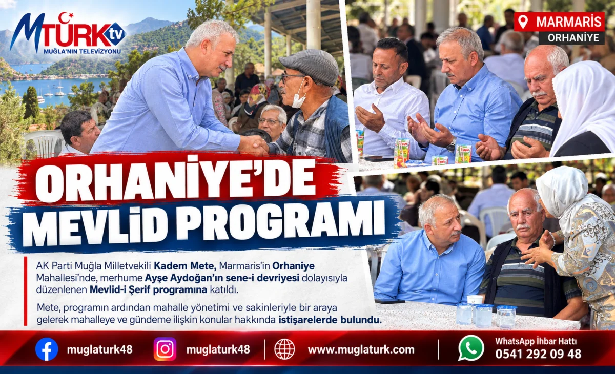 Kadem Mete Orhaniye Mevlid Programına Katıldı
