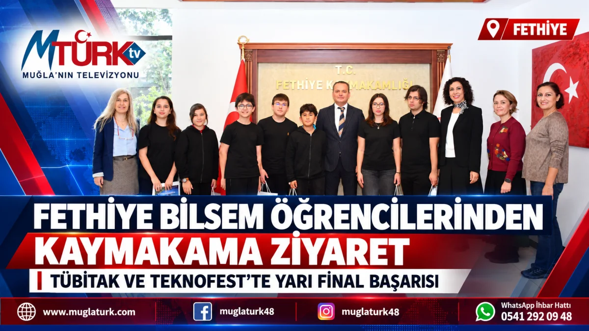 Fethiye BİLSEM Öğrencilerinden Kaymakama Ziyaret