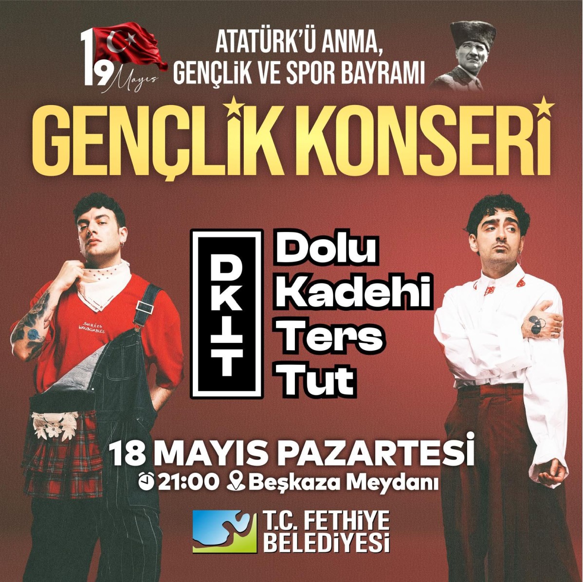 19 MAYIS COŞKUSU KONSERLE YAŞANACAK