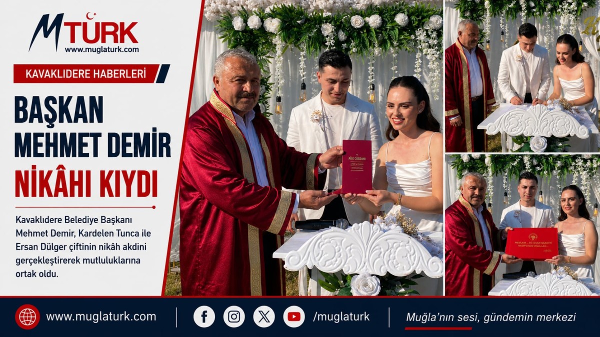 Başkan Mehmet Demir Kardelen & Ersan Dülger’in Nikahını Kıyd