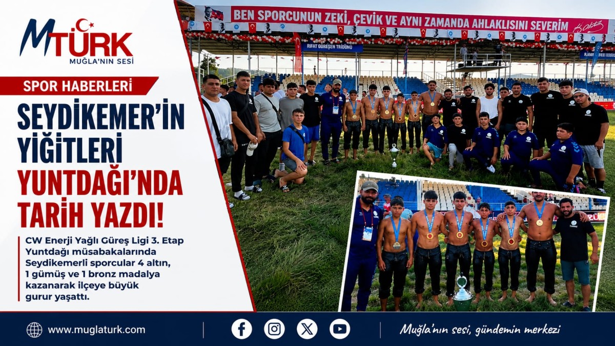 SEYDİKEMER’İN YİĞİTLERİ YUNTDAĞI’NDA TARİH YAZDI