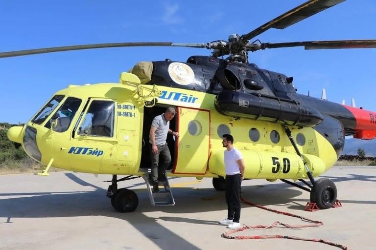 Yatağan’daki Yangın Söndürme Helikopteri Göreve Başladı