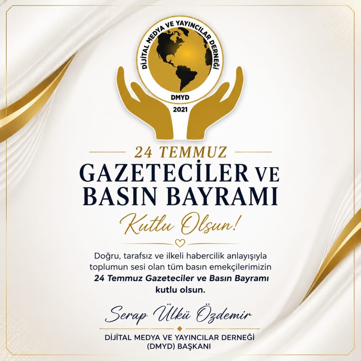 DMYD’den 24 Temmuz Gazeteciler ve Basın Bayramı Mesajı