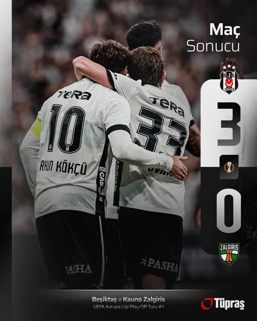 “Beşiktaş Avrupa Ligi’nde İlk Maçta Farklı Kazandı”