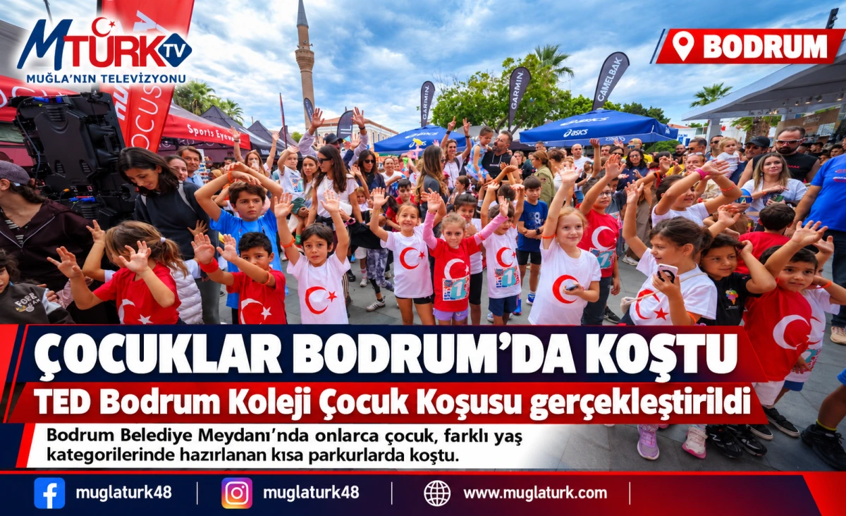 Bodrum’da Yarı Maraton Heyecanı: Minik Sporcular Madalyalarını Aldı