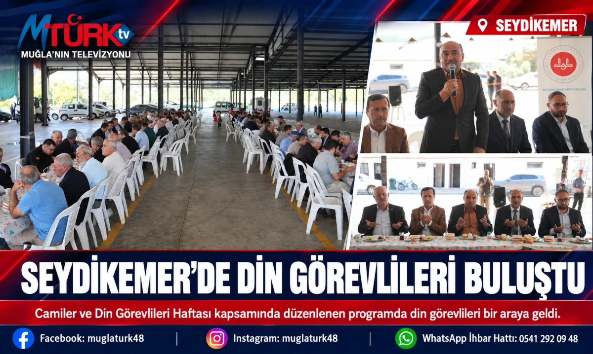 Seydikemer'de Camiler ve Din Görevlileri Haftası Kutlandı