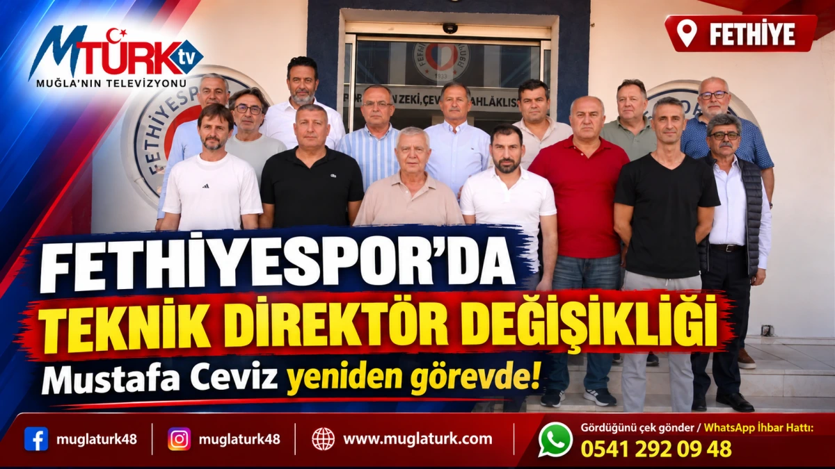 Fethiyespor'da Teknik Direktör Değişikliği: Mustafa Ceviz Dönüyor