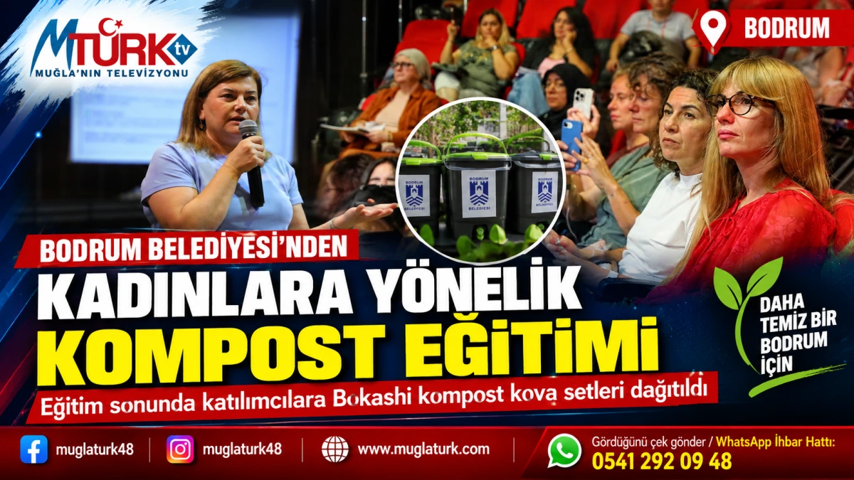 Bodrum’da Kadınlara Yönelik Evsel Kompost Eğitimi Düzenlendi