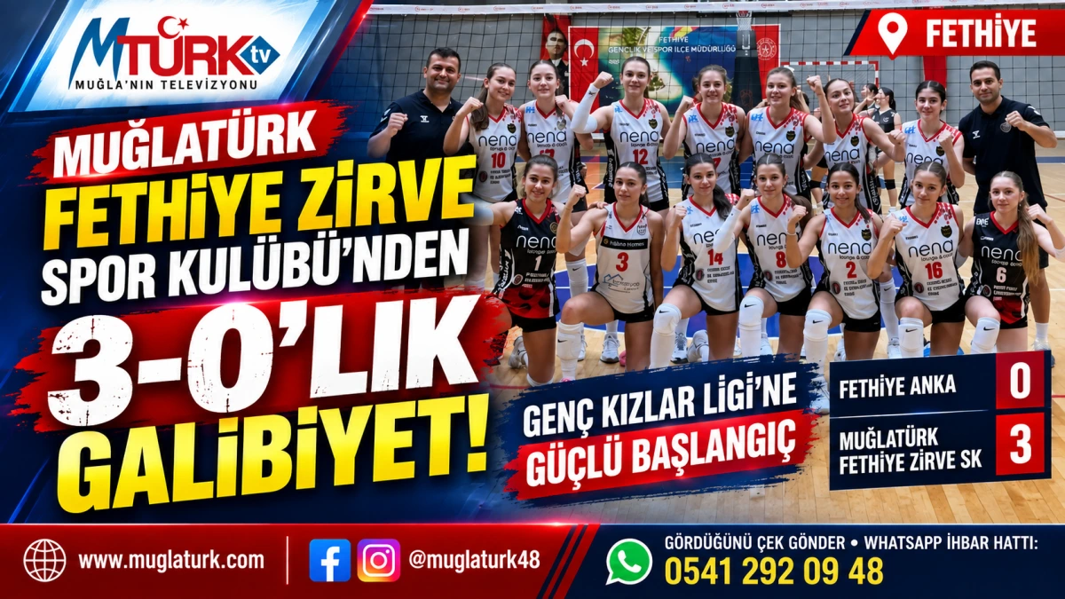 Muğlatürk Fethiye Zirve Spor Kulübü’nden Lige 3-0’lık Başlangıç