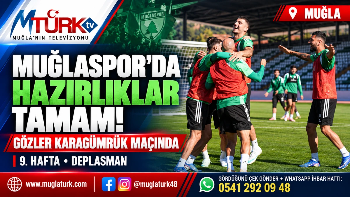 Muğlaspor, Fatih Karagümrük Maçının Hazırlıklarını Tamamladı