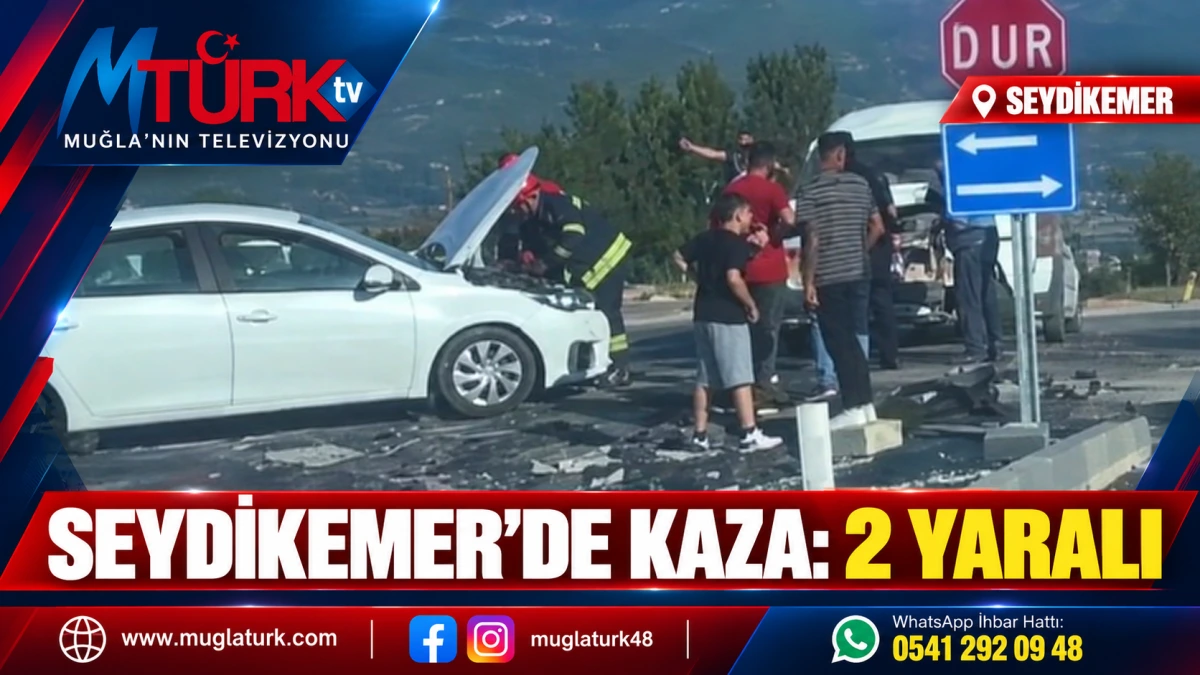 Seydikemer Alaçat'ta Trafik Kazası: 2 Yaralı