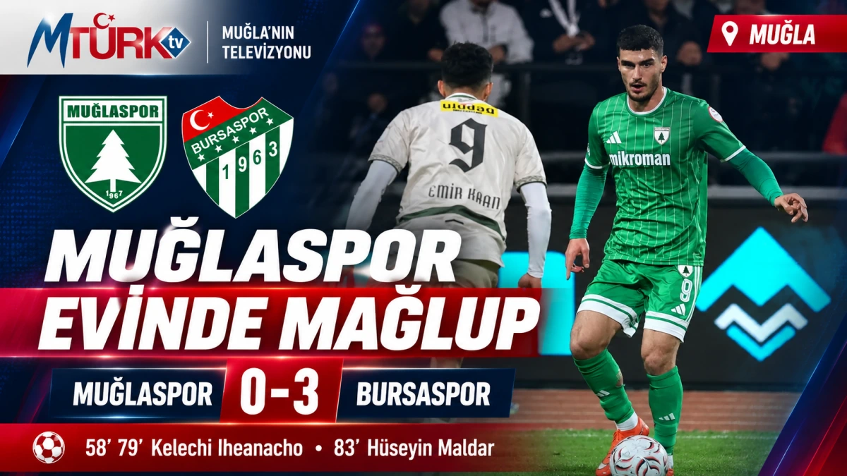 Muğlaspor, Bursaspor’a 3-0 Mağlup Oldu