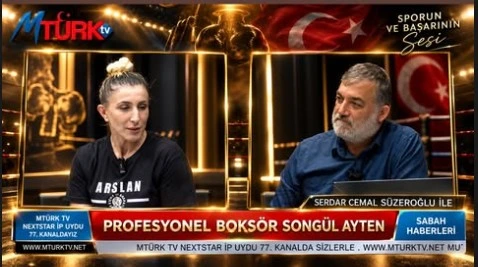Profesyonel Boksör Songül Ayten MTÜRK TV Sabah Haberleri'nin Konuğu Oldu