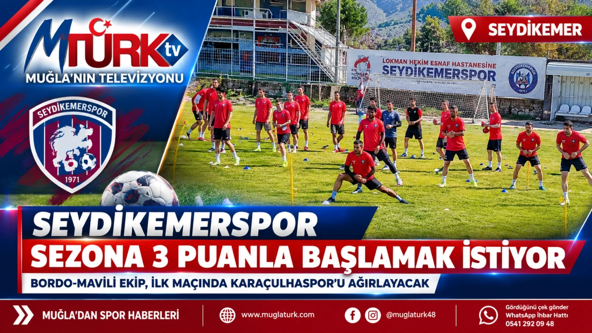 Seydikemerspor, sezona 3 puanla başlamak istiyor