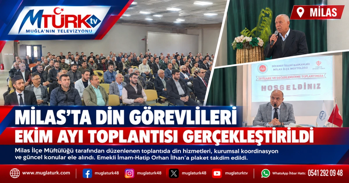 Milas’ta Din Görevlileri Ekim Ayı Toplantısı Gerçekleştirildi