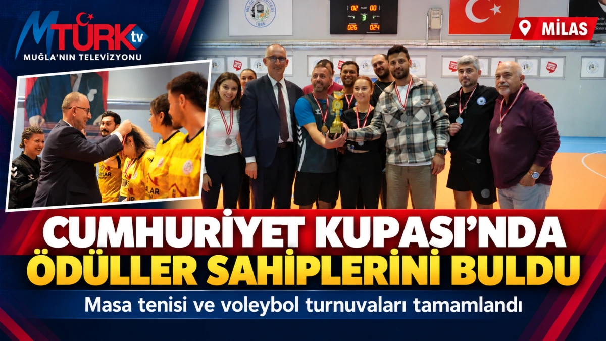 Milas’ta Cumhuriyet Bayramı Spor Turnuvaları Tamamlandı