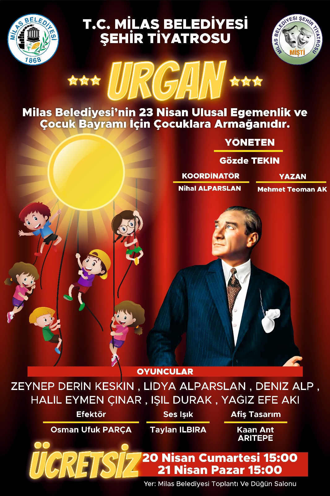 Milas Belediyesi’nden Çocuklara Tiyatro Armağanı