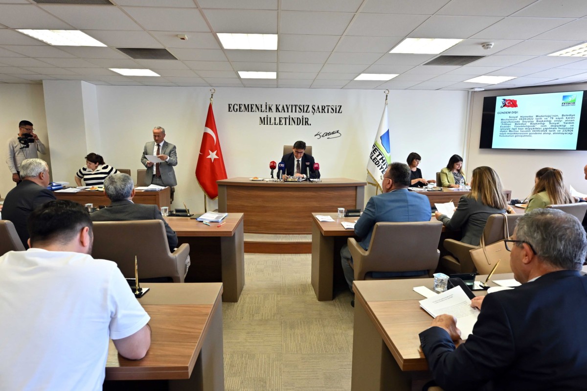 FETHİYE BELEDİYESİ AYLIK OLAĞAN MECLİS TOPLANTISI YAPILDI
