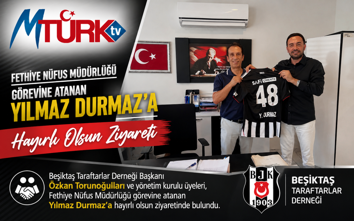 “Beşiktaş Derneği’nden Yılmaz Durmaz’a Hayırlı Olsun”