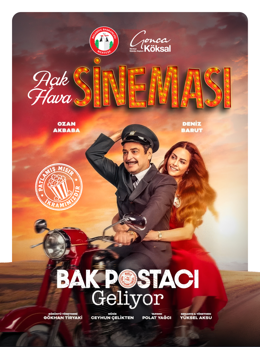 “Menteşe’de Açık Hava Sineması Başlıyor”