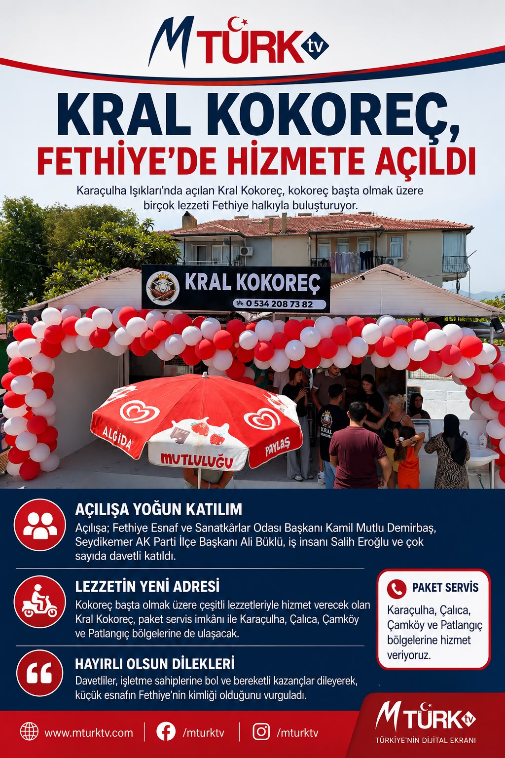 “Fethiye’de Kral Kokoreç Açıldı”