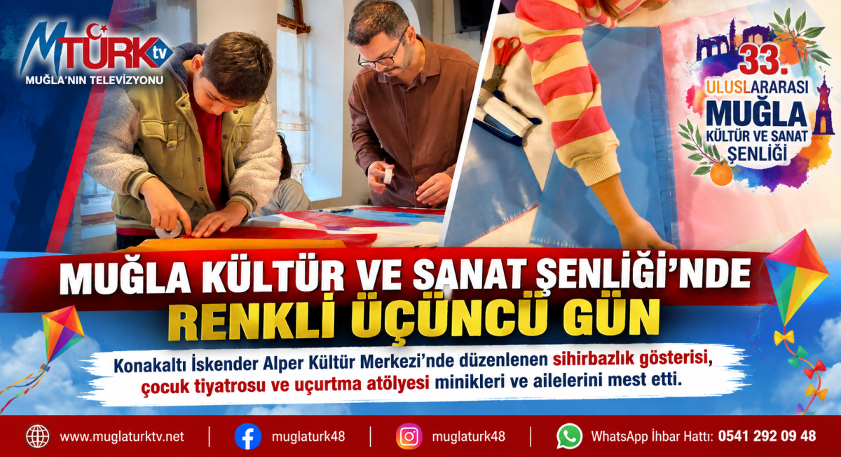 Menteşe'de Miniklerin Günü: Muğla Kültür ve Sanat Şenliği'nde Eğlence Zirve Yaptı